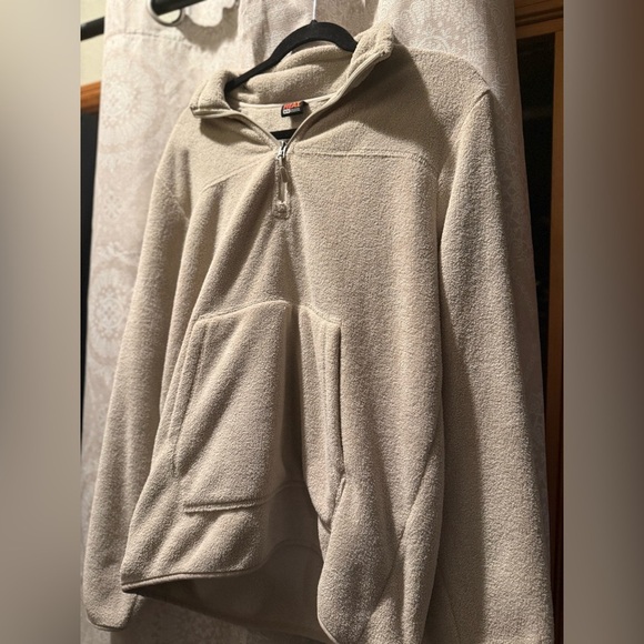 EUC women’s 32 degrees tan plush 1/2 zip M - Picture 1 of 5